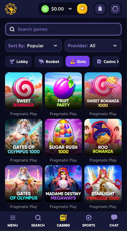 Roobet - Online-Casino ohne Verifizierung